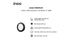 Kính gắn ngoài Camera iPhone 17 Air - ZAGG Premium