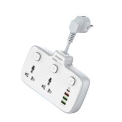 Ổ điện đa năng 2AC kèm 3USB-A và 1USB-C sạc nhanh PD (max 20W) - White - EPB2503EUWE