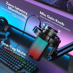 Micro thu âm có dây MAONO RGB DGM20 chuyên dụng Live, Gaming