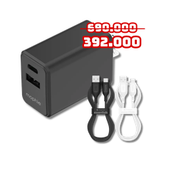Combo Sạc mophie Essential PD 30W 1A1C +Cáp USB-A to USB-C mophie Essentials 1M - Black