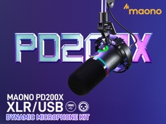 Bộ Micro thu âm có dây MAONO RGB PD200XS (Gồm Giá đỡ)