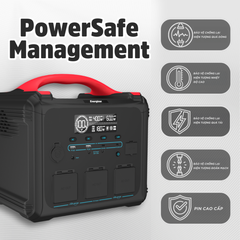 Trạm sạc dự phòng di động Energizer 1100Wh|1200W LMFP - PPS1100W2F