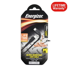 Cáp Type C to Type C 2.0 Energizer Siêu Bền 1.2m - LIFETIME WARRANTY - C41C2CGBKM