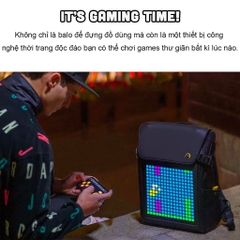 Balo Divoom Pixoo Backpack-M màn hình LED thông minh, sáng tạo