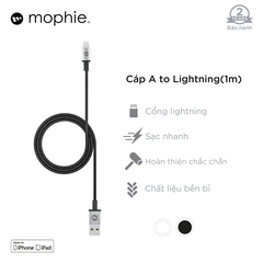 Cáp Lightning Mophie 1M