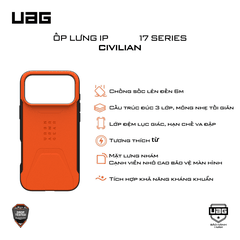 Ốp lưng iPhone 17 - UAG Civilian Magsafe
