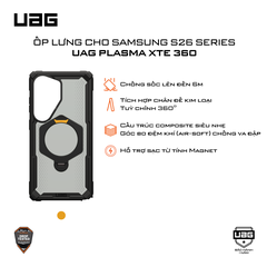 Ốp lưng Samsung S26 Ultra - UAG Plasma XTE 360 Magnet - Black/Pop Heritage Yellow - 214525114040