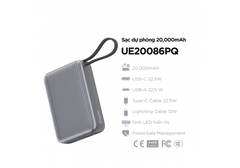 Sạc dự phòng Energizer 20,000mAh /3.85V Li-Polymer - UE20086PQBK