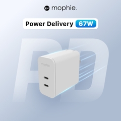 Sạc nhanh Mophie Power Delivery 67W 2 USB-C GaN - 409909357