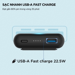 Sạc dự phòng không dây từ tính Energizer 10,000mAh /385V Li-Polymer - QM10002PQBK