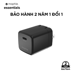 Củ sạc nhanh Mophie Essentials 30W GAN 1C hỗ trợ sạc nhanh iPhone/ Samsung