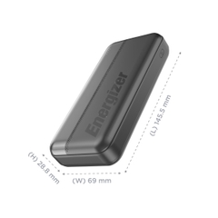 Sạc dự phòng Energizer 20,000mAh sạc 3 thiết bị - UE20050CCBK