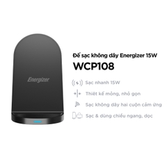 Đế sạc không dây Energizer Qi 15W - WCP107BK