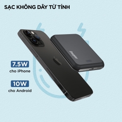 Sạc dự phòng không dây từ tính Energizer 5,000mAh /37V Li-Polymer - QM5000BK