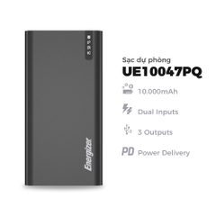 Sạc dự phòng Energizer 10,000mAh /37V - UE10047PQ