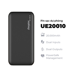 Sạc dự phòng Energizer 20,000mAh /3.7V Li-Polymer - UE20010BK