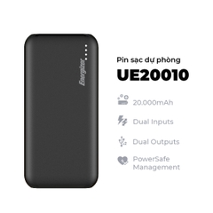 Sạc dự phòng Energizer 20,000mAh /37V Li-Polymer - UE20010BK