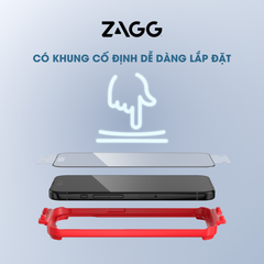 Kính dán màn hình iPhone 15 series- ZAGG Glass Elite Edge