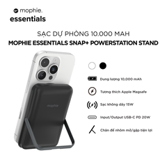 Sạc dự phòng mophie Essentials Snap+ powerstation  with Stand 10,000mAh