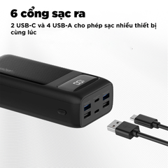 Sạc dự phòng Energizer 30,000mAh /3.7V Li-Polymer - UE30063PQBK