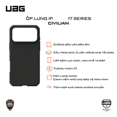 Ốp lưng iPhone 17 - UAG Civilian Magsafe