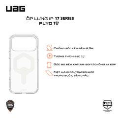 Ốp lưng iPhone 17 - UAG Plyo Magsafe Exclusive Cap - Ice/White