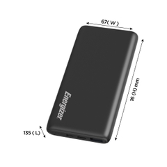 Sạc dự phòng Energizer 10,000mAh /37V Li-Polymer UE10023BK - Hàng chính hãng
