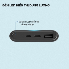 Sạc dự phòng Energizer 10,000mAh /37V Li-Polymer UE10023BK - Hàng chính hãng
