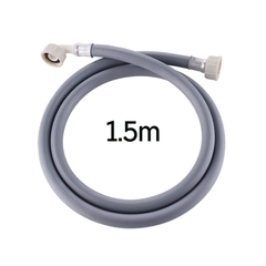 Dây Cấp Nước Máy Giặt Ghi, Dài Đủ 1.5m Nhựa PVC, Màu Ghi, Dây Nhựa Mềm, Chịu Áp Lực Nước, Không Bị Phình, Hai Đầu Ren 27 (3/4), Ren Vừa Tất Cả Hãng Máy Giặt, Chuyên Lắp Máy Giặt Lồng Ngang