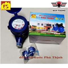 Đồng Hồ Nước Nhựa ABS Phú Thịnh, Ren Ống 21mm