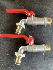 Vòi Đồng Tay Đỏ Ren 27