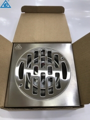 Thoát Sàn 12x12 Nhà Tắm LINDA, Chất Liệu Inox 304, Ga Chống Hôi, Dày 2 Li, Lắp Vừa Ống 60,76,90,110