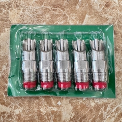 Vòi Uống Nước Cho Heo Con, Heo Sữa, Núm Vặn Đỏ, Vòi Heo Con Inox Size 21, Núm Uống Tự Động Cho Heo Con Núm Vặn Đỏ Lưới Lọc Inox