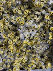 Dây Cấp Nhựa Nước 40p, Dây Trơn Xám, Ốc Inox Dày, MT