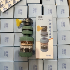 Vòi Đầu Lọc Nước Than Hoạt Tính, 6 Tầng, Quay 360 Độ, Có Đai Siết, Đa Năng, Tiện Lợi