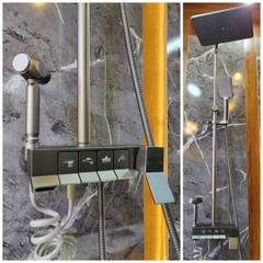 Sen Cây Bàn Phím, Chất Liệu Đồng Mạ Crom, Màu Ghi Bạc, Kèm Đầu Xị Búa