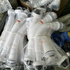 Xi Phông Thoát Nước Chậu Rửa Mặt, Đầu Lật Hợp Kim, Màu Trắng