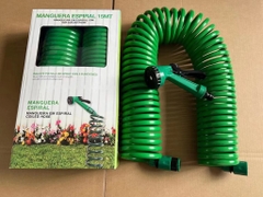 Bộ Súng Tưới 15m Phun Nước Rửa Xe Áp Lực Cao, Dây Tưới Lò Xo, Bộ Vòi Tưới Cây 5 Chức Năng, Không Bị Xoắn, Không Rò Nước