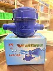 Đồng Hồ Nước Nhựa Xanh AO, VANE WATER METER