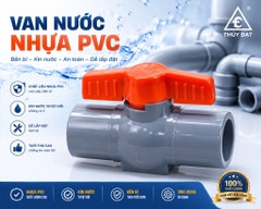 Van Nhựa PVC 21 Tay Cam, Van Không Vỏ Hộp, Tay Vặn Nhẹ, Kín Nước