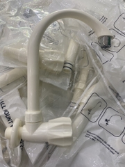 Ngổng Nhựa Cần Cứng, Cắm Tường, Nhựa ABS, Lắp Chậu Rửa Bát, Cắm Tường