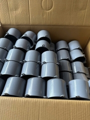 Chụp Đèn 90 Âm Trần, Đế Âm 90, Có Tai, Có Lỗ, Bịt Chụp Đèn Âm Trần, Nhựa PVC Bóng Đẹp, Đủ Size 76/90/110