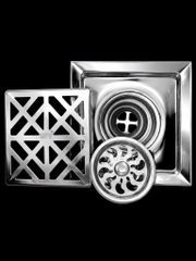 Ga Thoát Sàn Inox 12x12cm, Lắp Ống 90