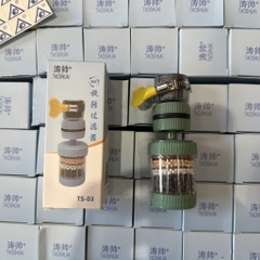 Vòi Đầu Lọc Nước Than Hoạt Tính, 6 Tầng, Quay 360 Độ, Có Đai Siết, Đa Năng, Tiện Lợi