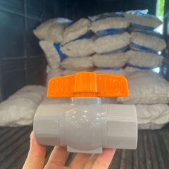 Van Nhựa Khoá Nước, Van Nhựa PVC Tay Cam, Không Vỏ Hộp, Cam Kết Kín Nước, Van Có Chân, Nhựa Dày Bóng, Tay Vặn Nhẹ, BH 24T Đổi Mới