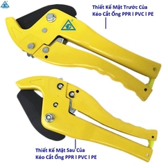 Kéo Cắt Ống Nhiệt PPR 40, Kéo Cắt Ống PPR| PVC|PE Từ Ống 20-40, Kéo Màu Vàng, Lưỡi Sắt, Hàng Loại 1