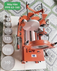 Máy Hàn Ống HDPE 160, Máy Cơ Quay Tay 4 Kìm, Hàn Từ Ống 63,75,90,110,125,140,160