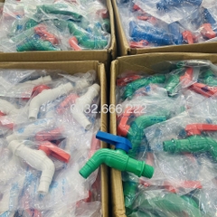 Vòi Nước 27 Nhựa, Chất Liệu Nhựa Chịu Nhiệt PPR, Thân To, Tay Gạt 2 Thông Minh 2 Chiều