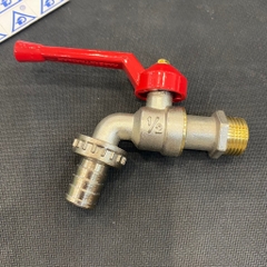 Vòi Nước Đồng Sannwwa  21, Thân To, Chất Liệu Đồng Mạ Niken, Đầu Vòi Ren to Lắp Dây Máy Giặt, Size 21