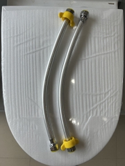 Dây Cấp Nhựa Nước 40p, Dây Trơn Xám, Ốc Inox Dày, MT